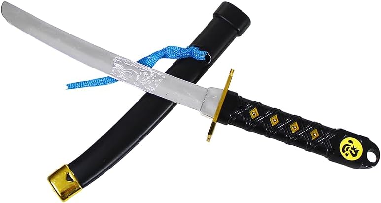 zonzxcv سيف الساموراي البلاستيكي 2 قطعة كاتانا سيف دمى كاتانا كوسبلاي 16.5" (الأسلوب أ) - Image 5